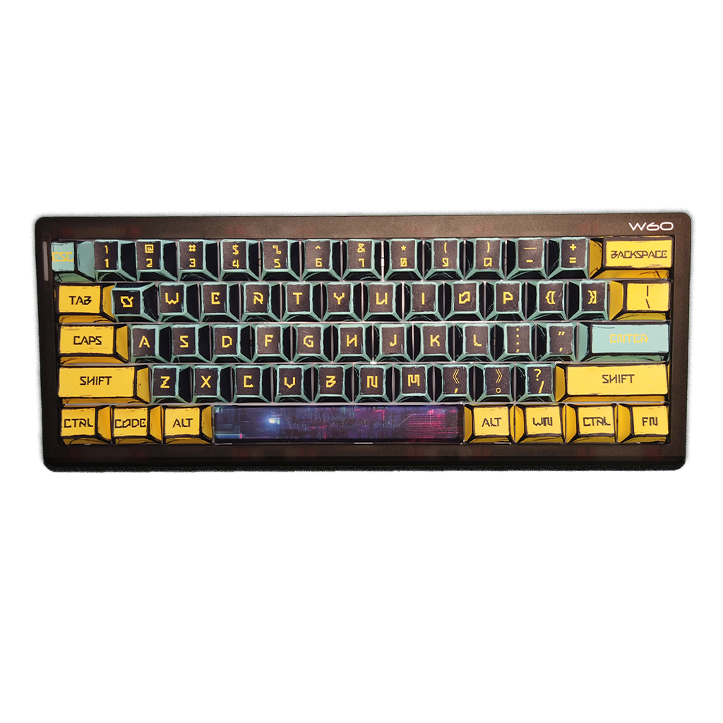 کیبورد کاستوم Wraith W60 Wigenzo Edition طرح کارتونی 2