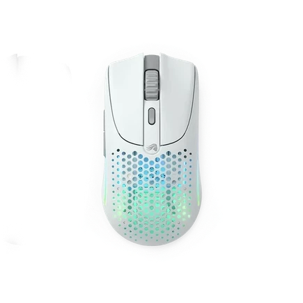 موس Glorious Model O2 White سیمی